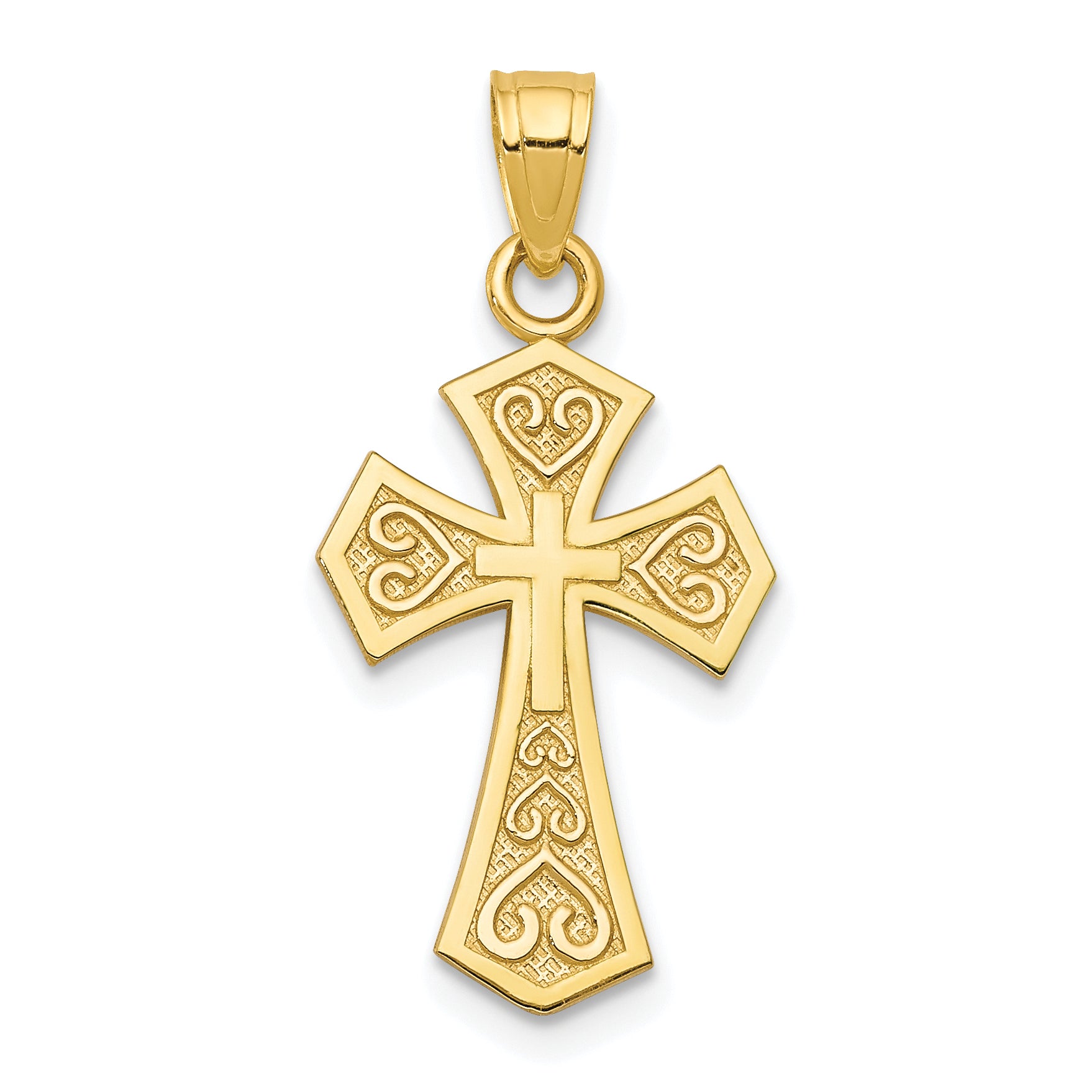 10k Reversible Cross Charm Main image
