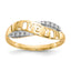 10K WithRhodium CZ I LOVE YOU Ring
