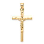 10k Hollow Crucifix Pendant
