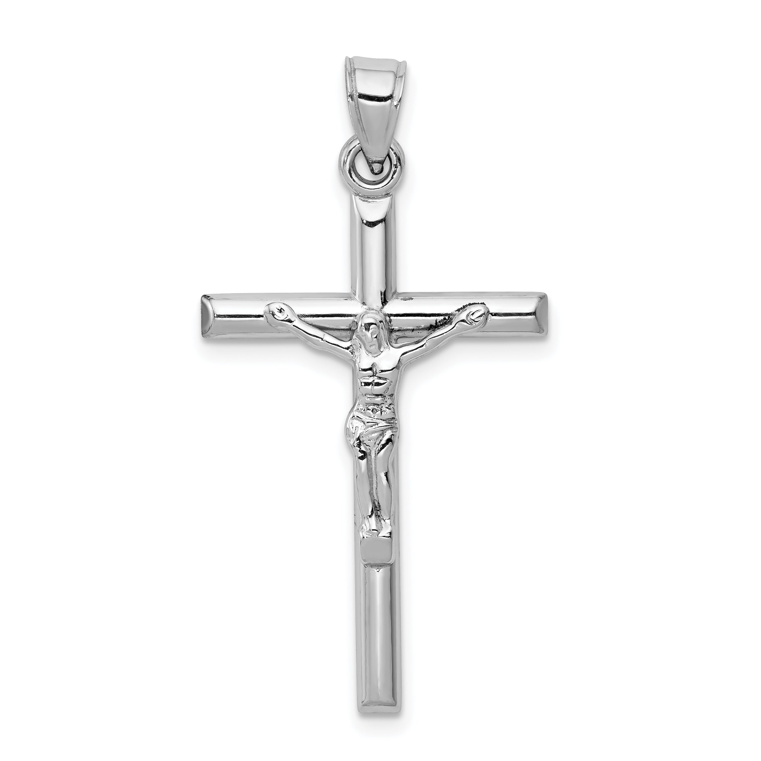10k White Gold Crucifix Pendant Main image