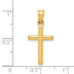 Cross Pendant in 10K Yellow Gold