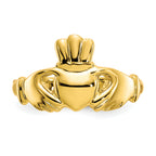 10k Polished Claddagh Ring