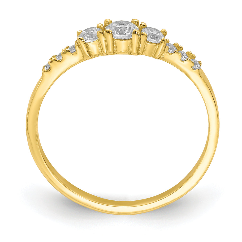 10K CZ Fancy Child's Ring