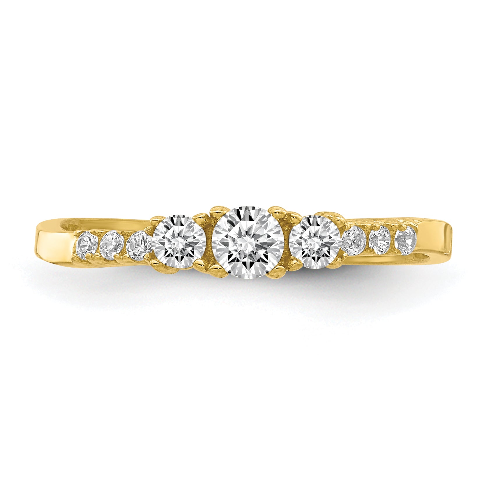 10K CZ Fancy Child's Ring - 2.5