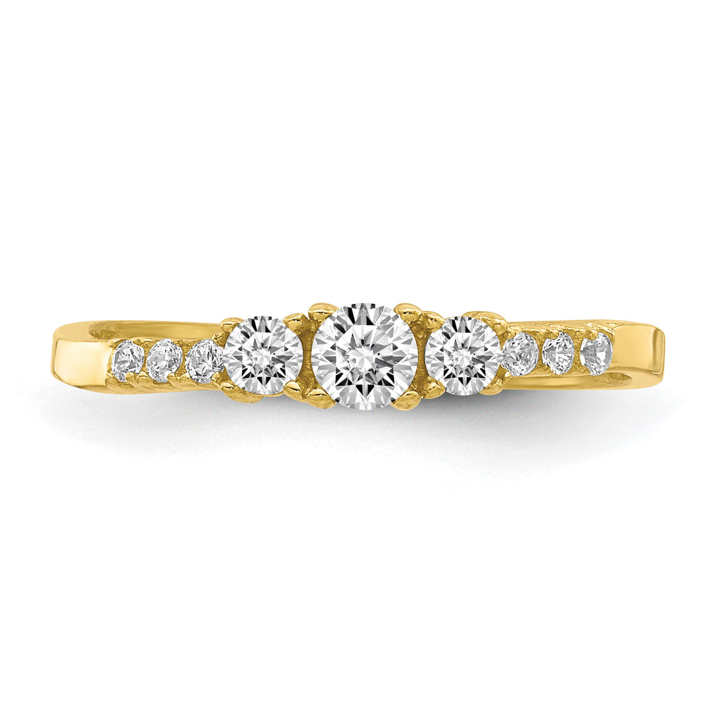 10K CZ Fancy Child's Ring