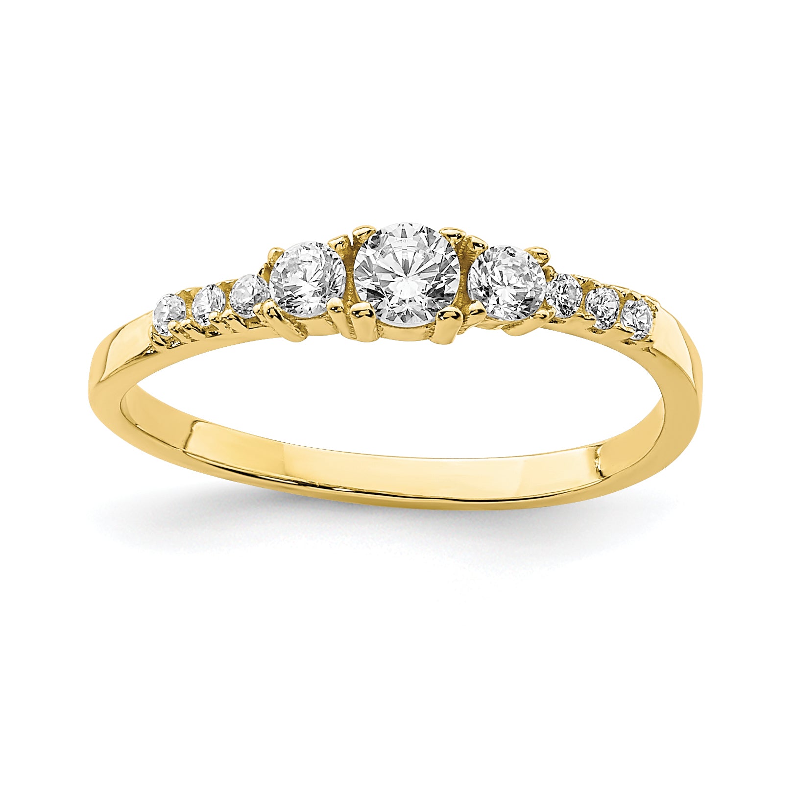 10K CZ Fancy Child's Ring