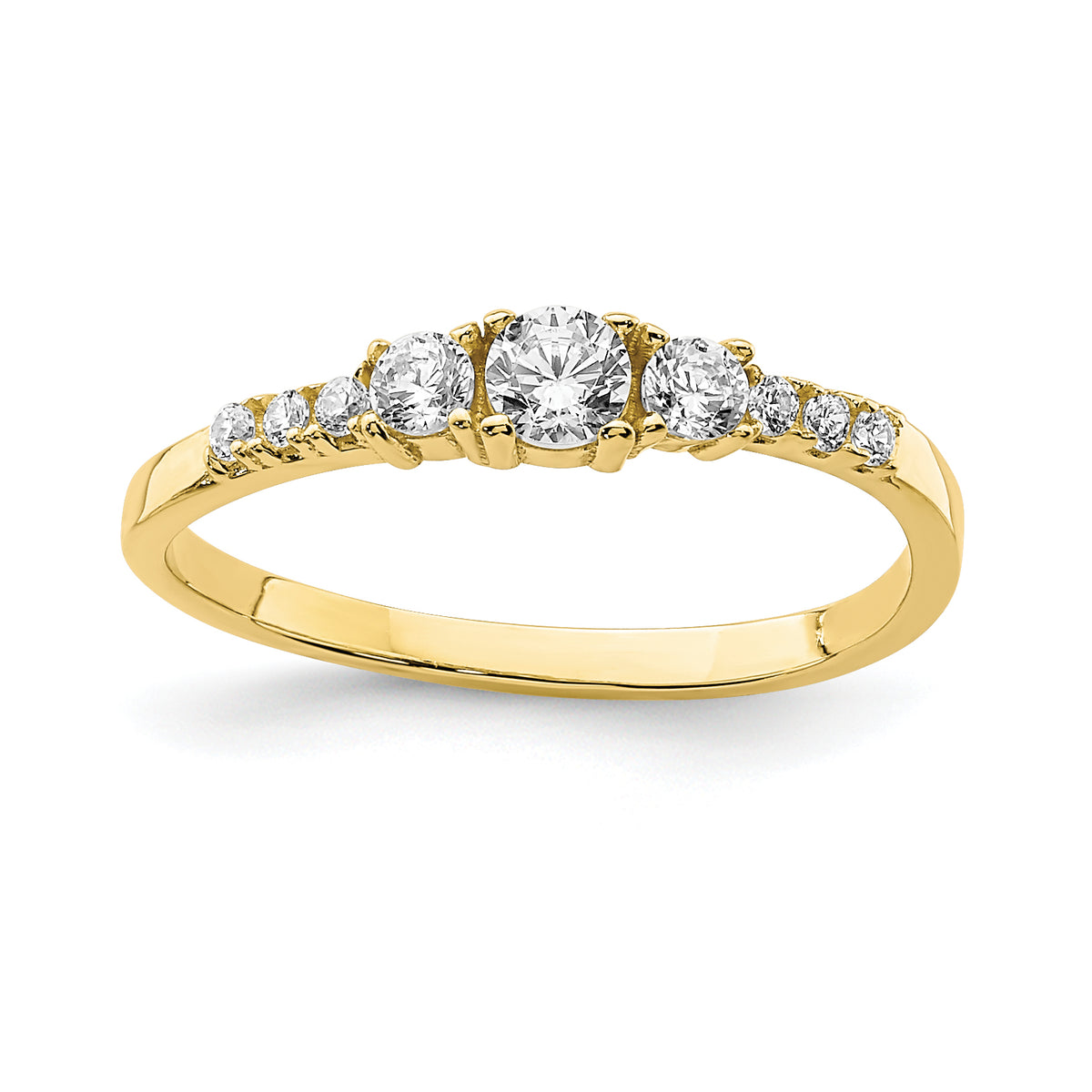 10K CZ Fancy Child's Ring