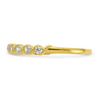 10K Square CZ Fancy Ring
