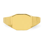 10K Signet Baby Ring