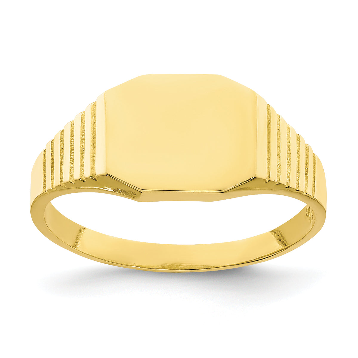 10K Signet Baby Ring