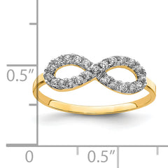 10K CZ Infinity Ring