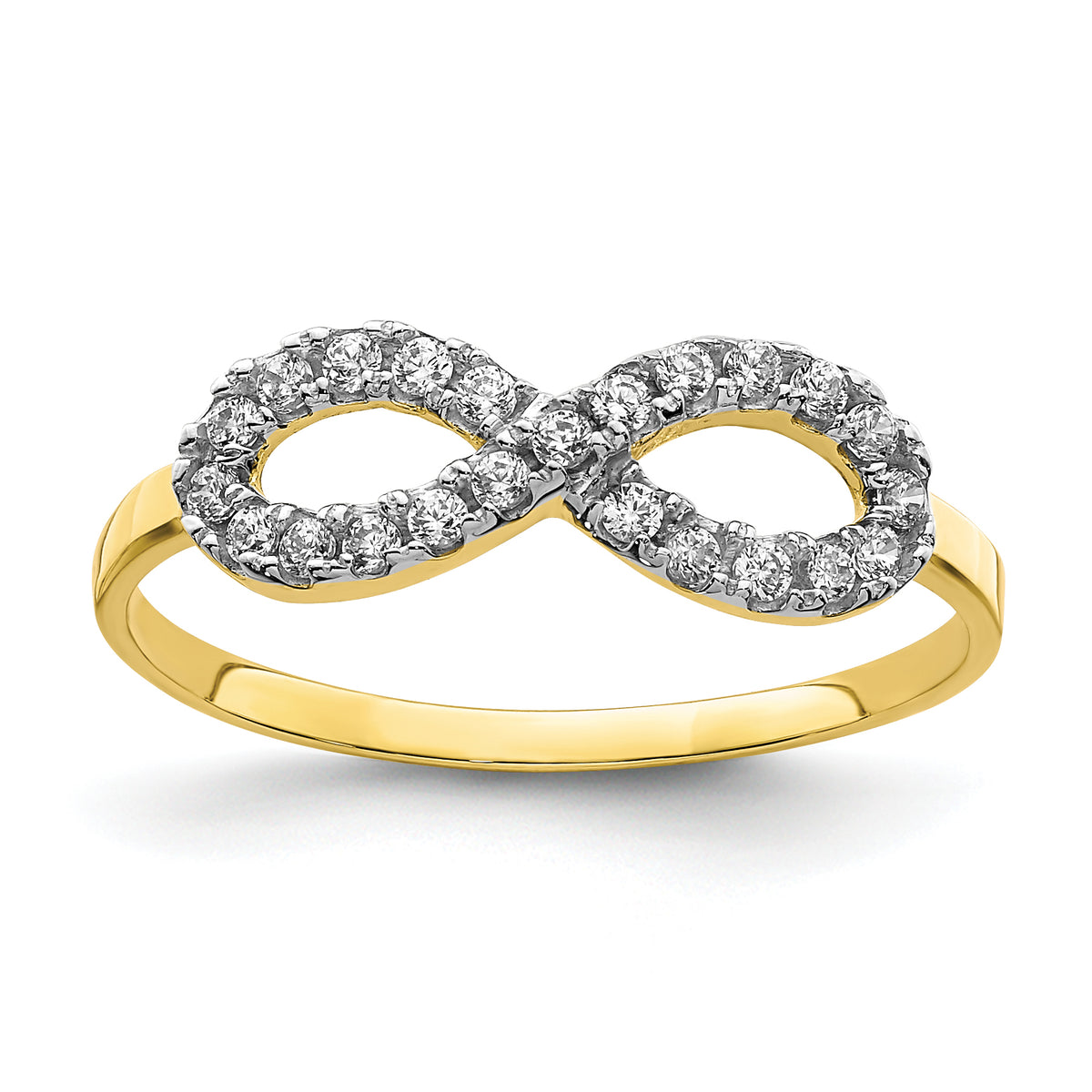 10K CZ Infinity Ring