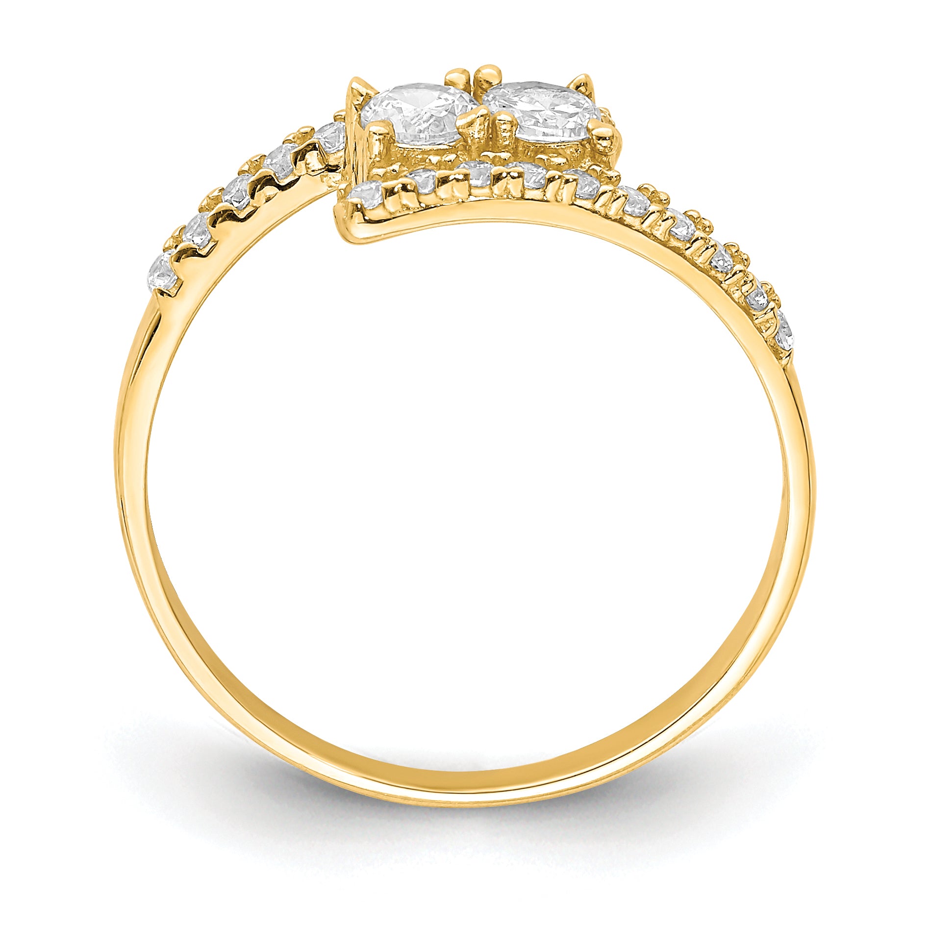 10K CZ Fancy Ring Secondary image