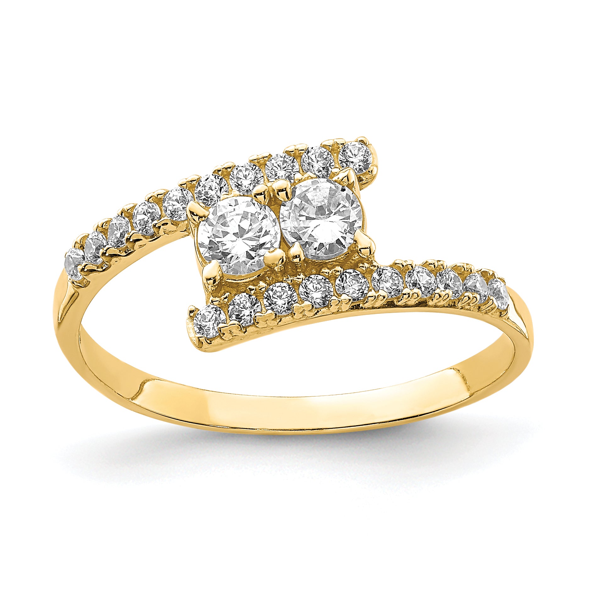 10K CZ Fancy Ring Main image