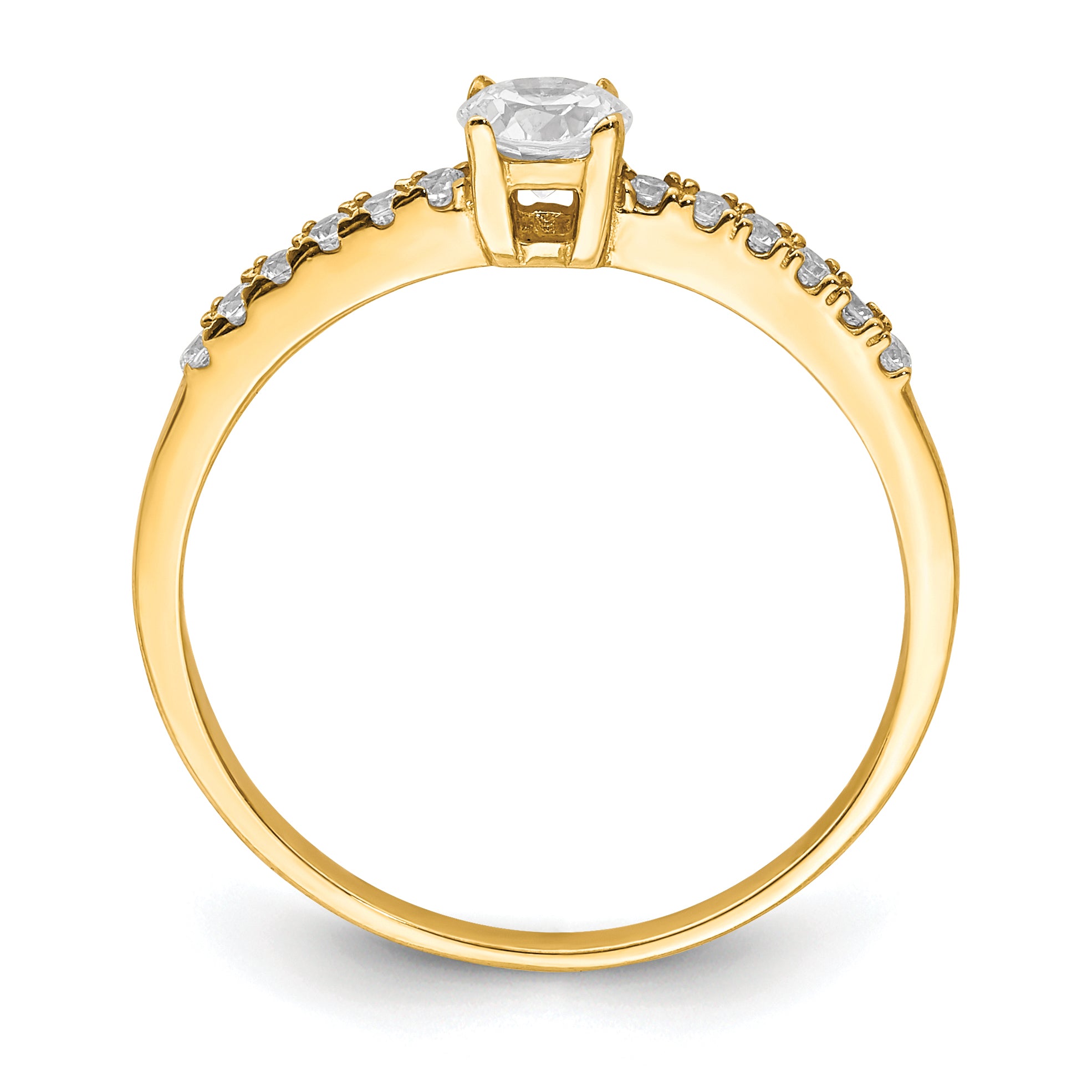 10K CZ Fancy Ring Secondary image