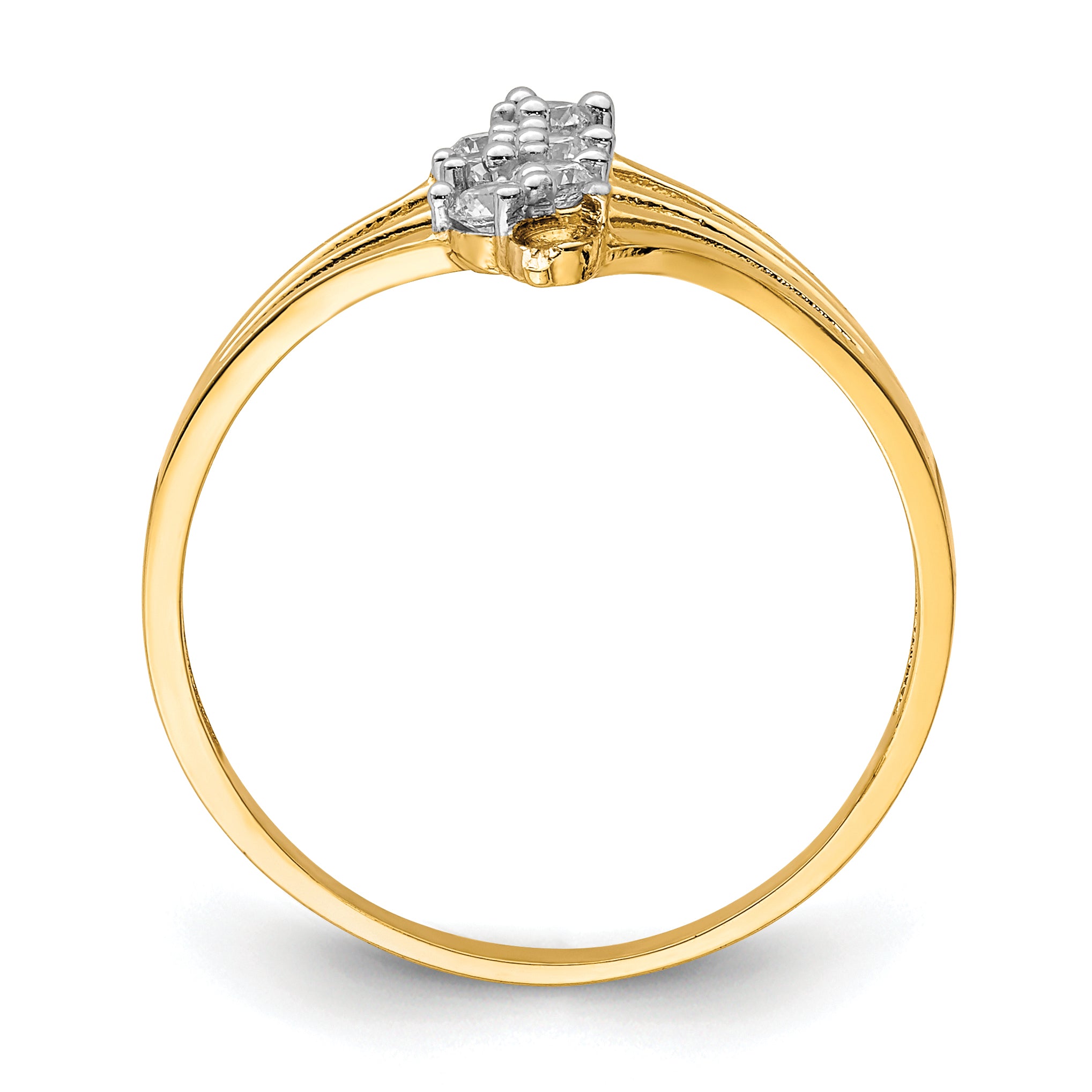 10K CZ 7-Stone Ring Secondary image