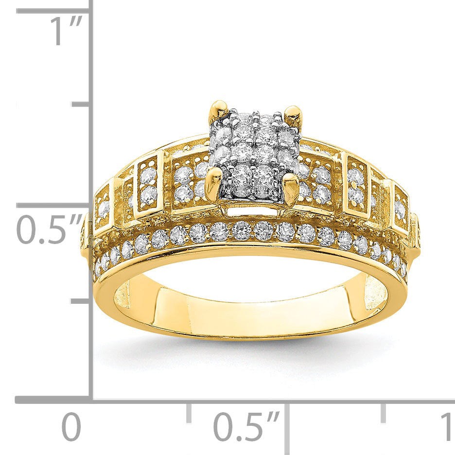 10K CZ Micropave Ring