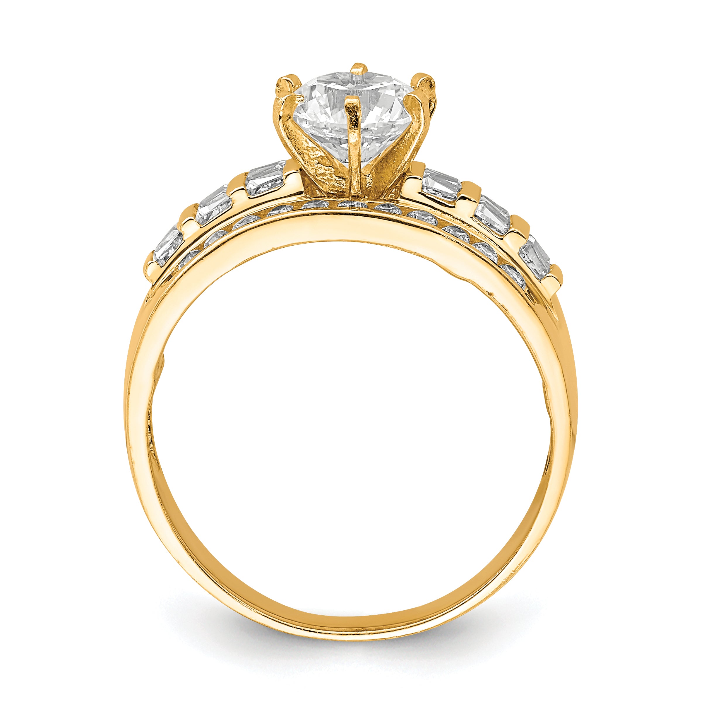 10K CZ Micropave Ring Secondary image