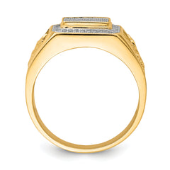 10K Men's CZ Eagle Ring - 10.5