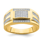 10K Men's CZ Signet Ring