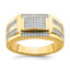 10K Men's CZ Signet Ring