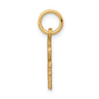 10K Gold Polished I Heart Golf Charm  Solid & Elegant Design