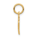 10K Gold Football Charm with Polished Finish Solid & Elegant Design