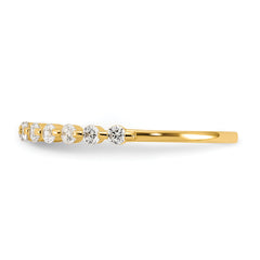10K Polished CZ Ring - 7