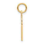 10K Gold Polished Basketball Charm  Solid, Themed Pendant