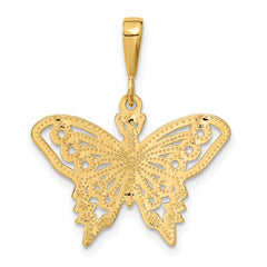 10k Butterfly Charm