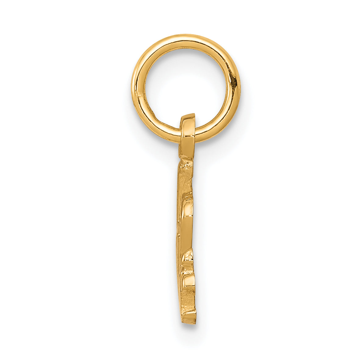 10K Gold I Love Music Charm with Polished Finish Solid Secondary image