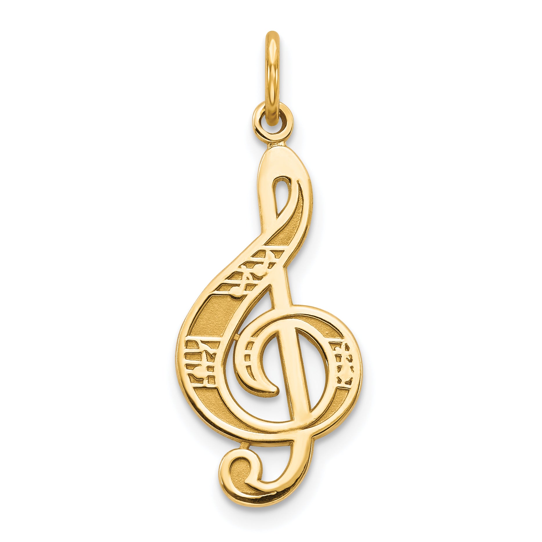 10k Treble Clef Charm Main image