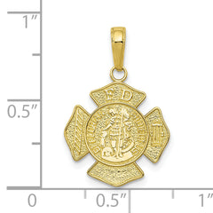 10k St. Florian Protect Us/Fire Dept. Pendant