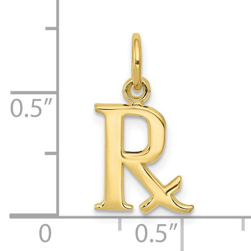 10k Prescription Symbol RX Charm