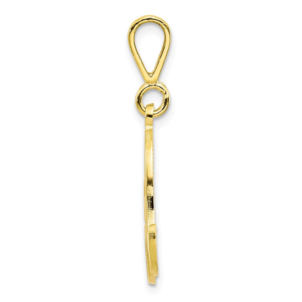 10K Gold Filigree Initial A Pendant Elegant and Timeless Design