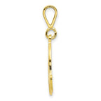10K Gold Filigree Initial A Pendant Elegant and Timeless Design