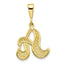10K Gold Filigree Initial A Pendant Elegant and Timeless Design