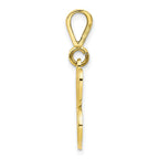 10K Gold Filigree Initial C Pendant  Elegant and Personalized Charm