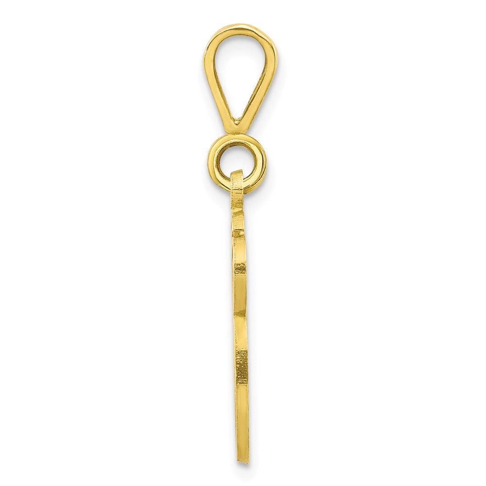 10K Yellow Gold Initial G Pendant Elegant and Personalized Charm