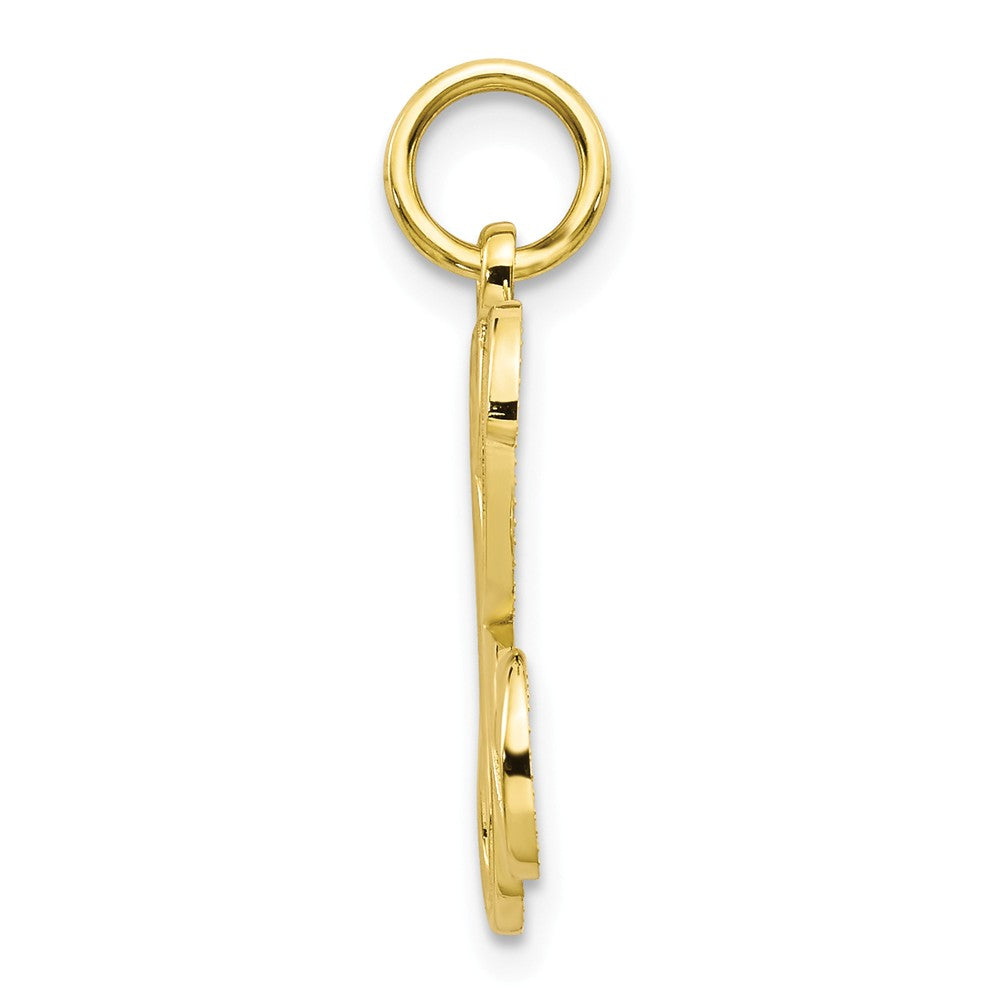 10K Yellow Gold Initial K Pendant Elegant, Personalized Jewelry Gift