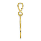10K Gold Personalized Initial P Pendant in Yellow Gold Elegant Design