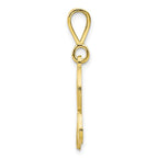 10K Gold Initial R Pendant in Yellow Gold, Elegant and Personal