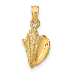 10k Conch Shell Pendant