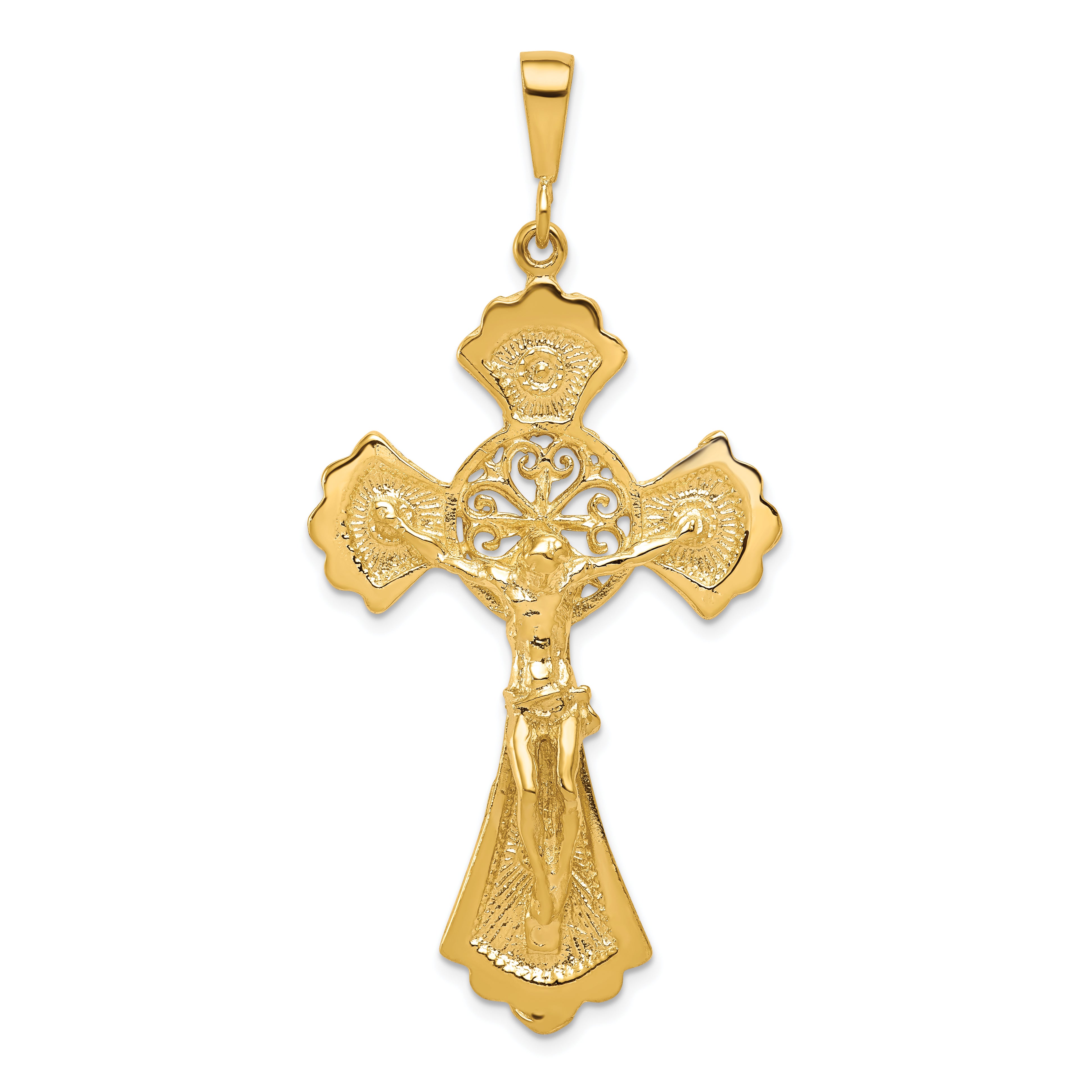 10K Crucifix Charm