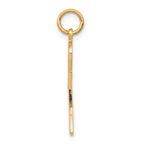 10k Gold Solid Ankh Pendant with Polished Finish  Timeless Egyptian Symbol