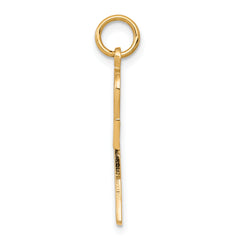10k Gold Solid Ankh Pendant with Polished Finish  Timeless Egyptian Symbol