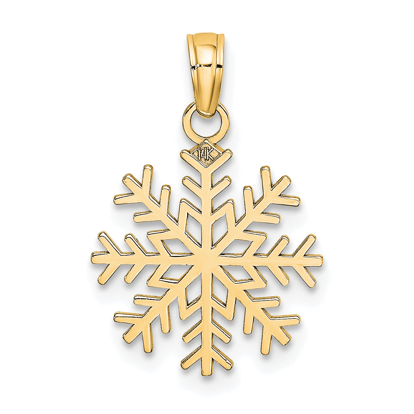 10k Snowflake Pendant
