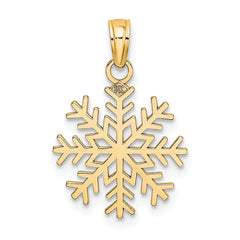 10k Snowflake Pendant