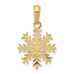 10k Snowflake Pendant