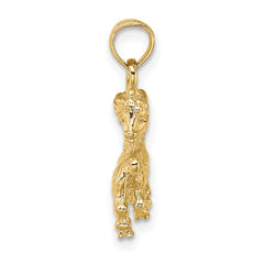 10K 3-D Capricorn Zodiac Pendant